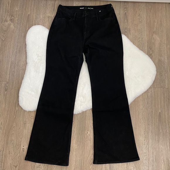 Old Navy Black Flare Jeans - Picture 2 of 4